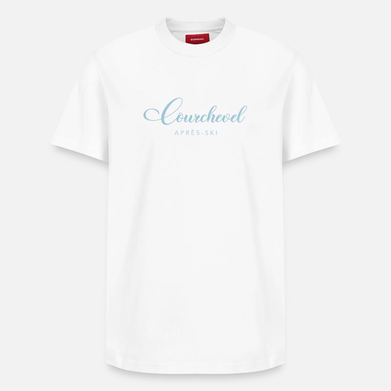 COURCHEVEL - T-shirt unisexe décontracté en coton Supima – de SPREAD - blanc