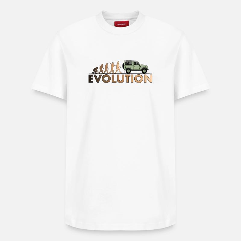 Defender 90 Evolution - Relaxed Unisex Supima Cotton T-Shirt – by SPREAD - white