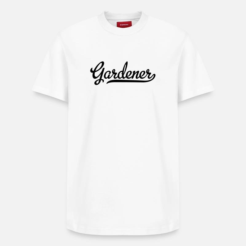 gardener - Relaxed Unisex Supima Cotton T-Shirt – von SPREAD - Weiß