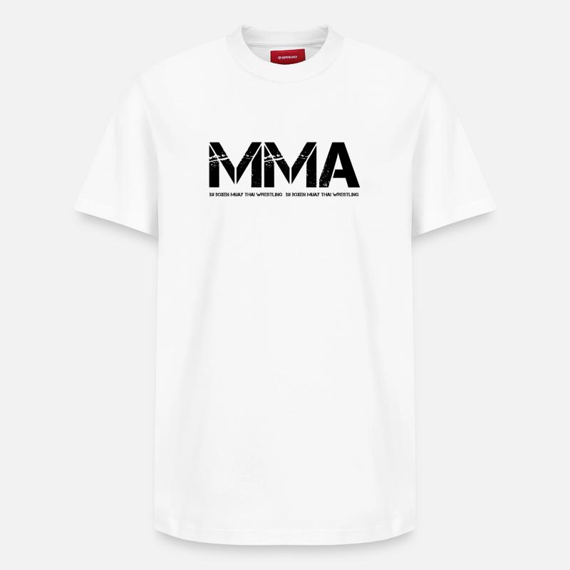 MMA - T-shirt unisexe décontracté en coton Supima – de SPREAD - blanc