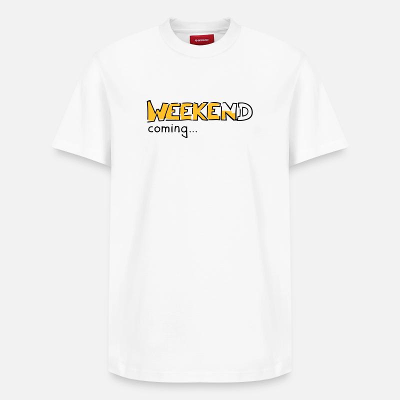 Weekend - Relaxed Unisex Supima Cotton T-Shirt – von SPREAD - Weiß