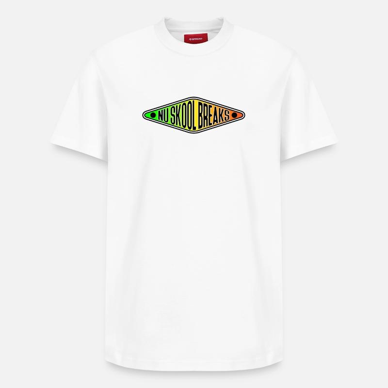 Nu Skool casse le breakbeat - T-shirt unisexe décontracté en coton Supima – de SPREAD - blanc