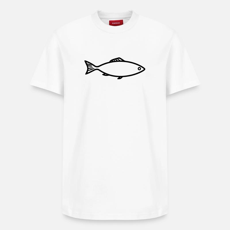 Hering - Relaxed Unisex Supima Cotton T-Shirt – von SPREAD - Weiß