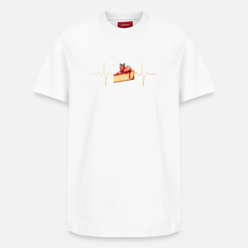 Gâteau - T-shirt unisexe décontracté en coton Supima – de SPREAD - blanc