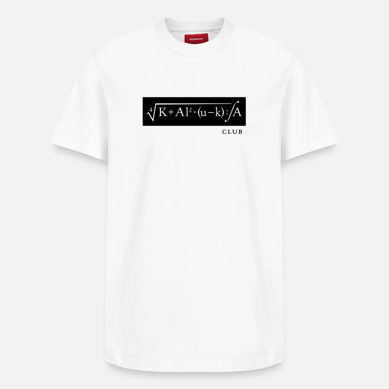 KALUKA Formula Club - T-shirt unisexe décontracté en coton Supima – de SPREAD - blanc