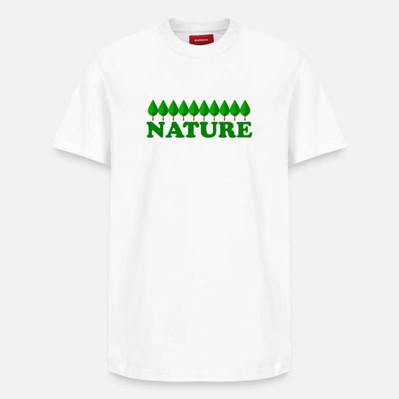 NATURE - Relaxed Unisex Supima Cotton T-Shirt – von SPREAD - Weiß