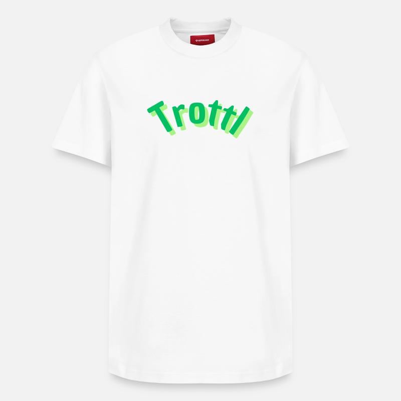 Trottl - Relaxed Unisex Supima Cotton T-Shirt – von SPREAD - Weiß