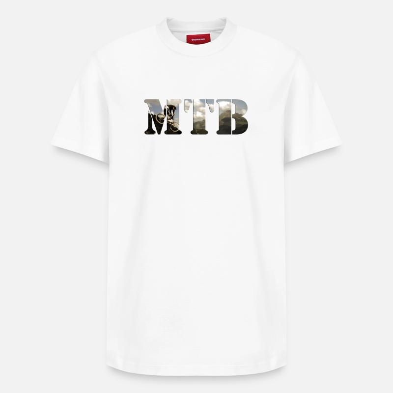 mtb - T-shirt unisexe décontracté en coton Supima – de SPREAD - blanc