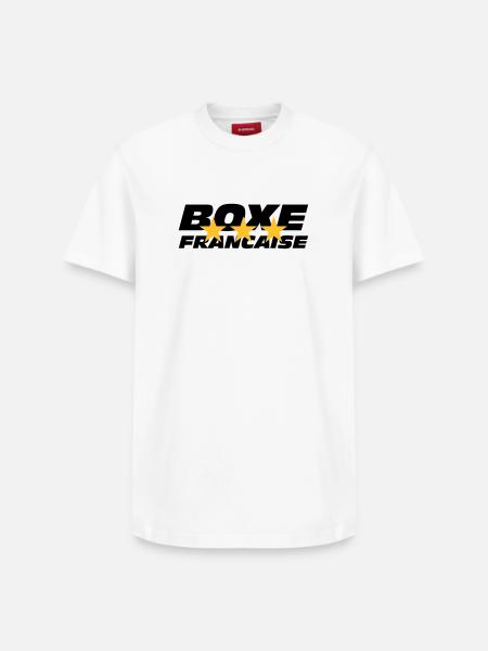 Boxen Francaise - Relaxed Unisex Supima Cotton T-Shirt – von SPREAD - Weiß