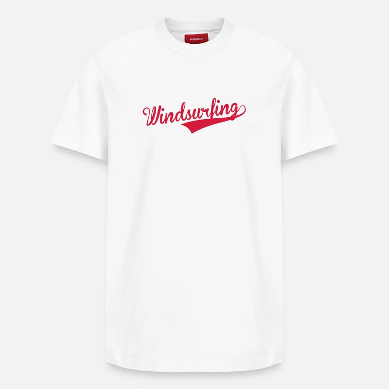 Windsurfen / Windsurfer / Windsurf / Windsurfing - Relaxed Unisex Supima Cotton T-Shirt – von SPREAD - Weiß