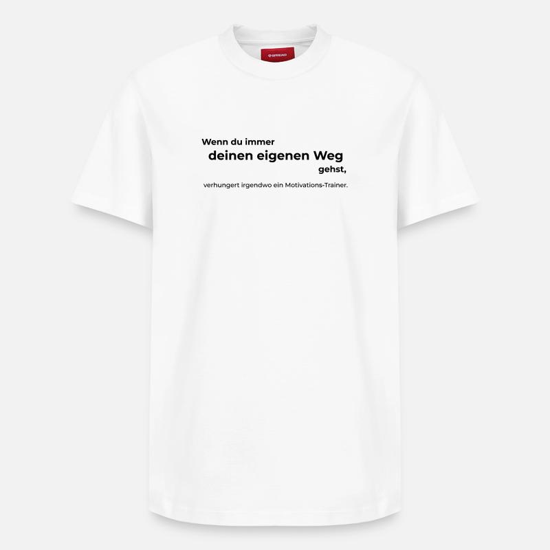 Motivateur - T-shirt unisexe décontracté en coton Supima – de SPREAD - blanc