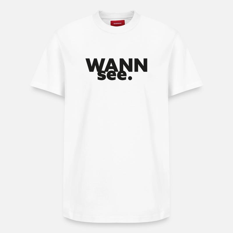Collection GIUDAN Berlin : Wannsee - T-shirt unisexe décontracté en coton Supima – de SPREAD - blanc