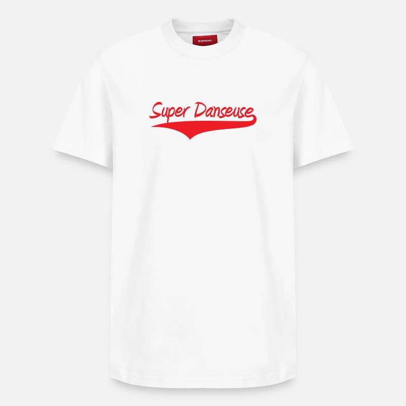 Super danseuse - danse - T-shirt unisexe décontracté en coton Supima – de SPREAD - blanc
