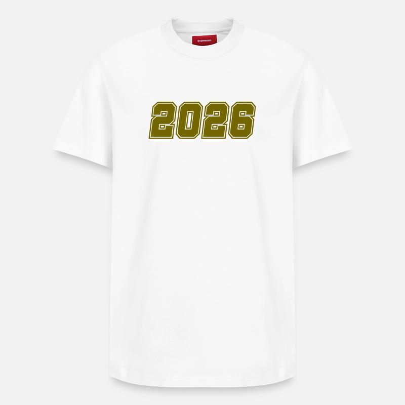 2026- - T-shirt unisexe décontracté en coton Supima – de SPREAD - blanc