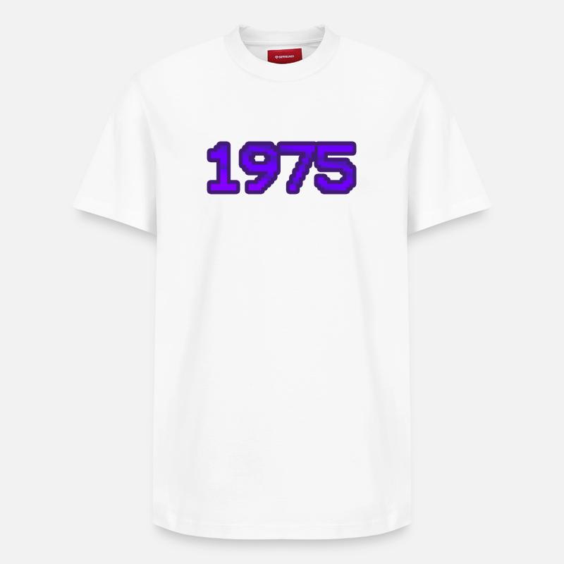 Nerd 1975 - T-shirt unisexe décontracté en coton Supima – de SPREAD - blanc