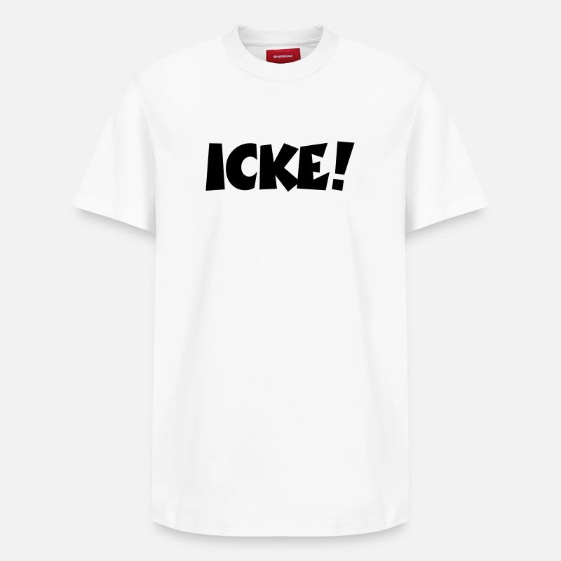 Lustige Berlinsprüche: ICKE! - Relaxed Unisex Supima Cotton T-Shirt – von SPREAD - Weiß
