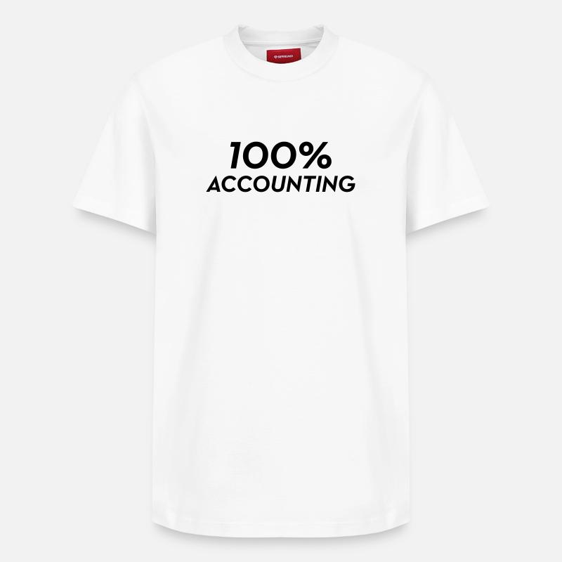 Accountant / Accounting / Comptable / Comptabilité - Relaxed Unisex Supima Cotton T-Shirt – by SPREAD - white