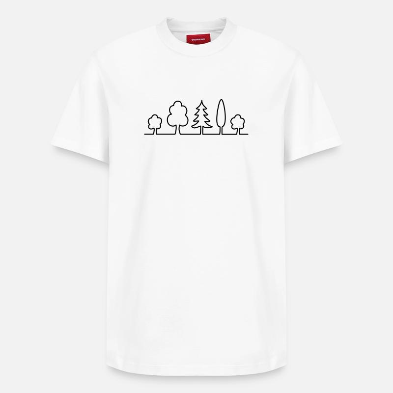 tree - Relaxed Unisex Supima Cotton T-Shirt – by SPREAD - white