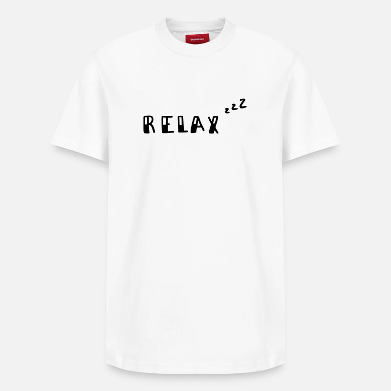 Relax - Relaxed Unisex Supima Cotton T-Shirt – von SPREAD - Weiß