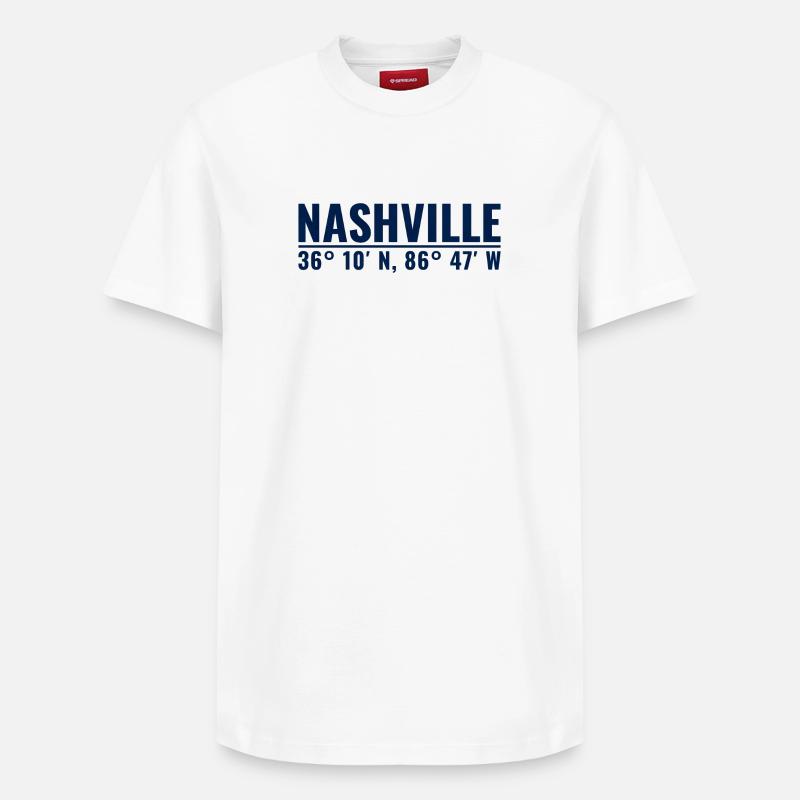 Nashville - T-shirt unisexe décontracté en coton Supima – de SPREAD - blanc