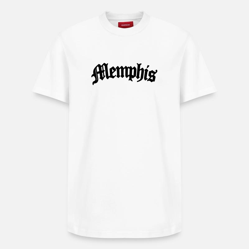 Memphis - T-shirt unisexe décontracté en coton Supima – de SPREAD - blanc