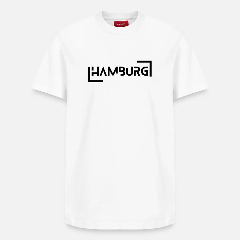 Hambourg - T-shirt unisexe décontracté en coton Supima – de SPREAD - blanc