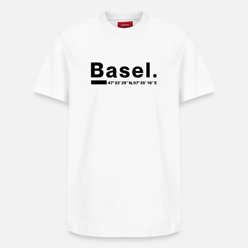 Basel Coordinates - Relaxed Unisex Supima Cotton T-Shirt – by SPREAD - white