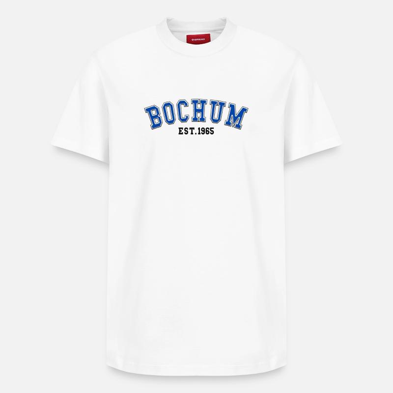 Bochum Est. 1965 - T-shirt unisexe décontracté en coton Supima – de SPREAD - blanc