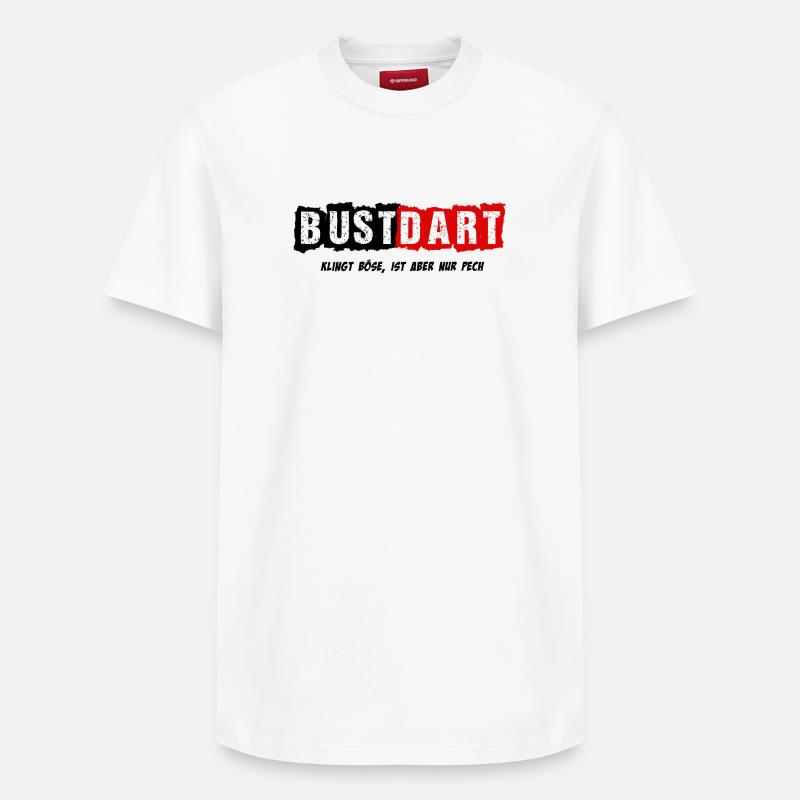 Dart, Darts, BustDart - Relaxed Unisex Supima Cotton T-Shirt – von SPREAD - Weiß