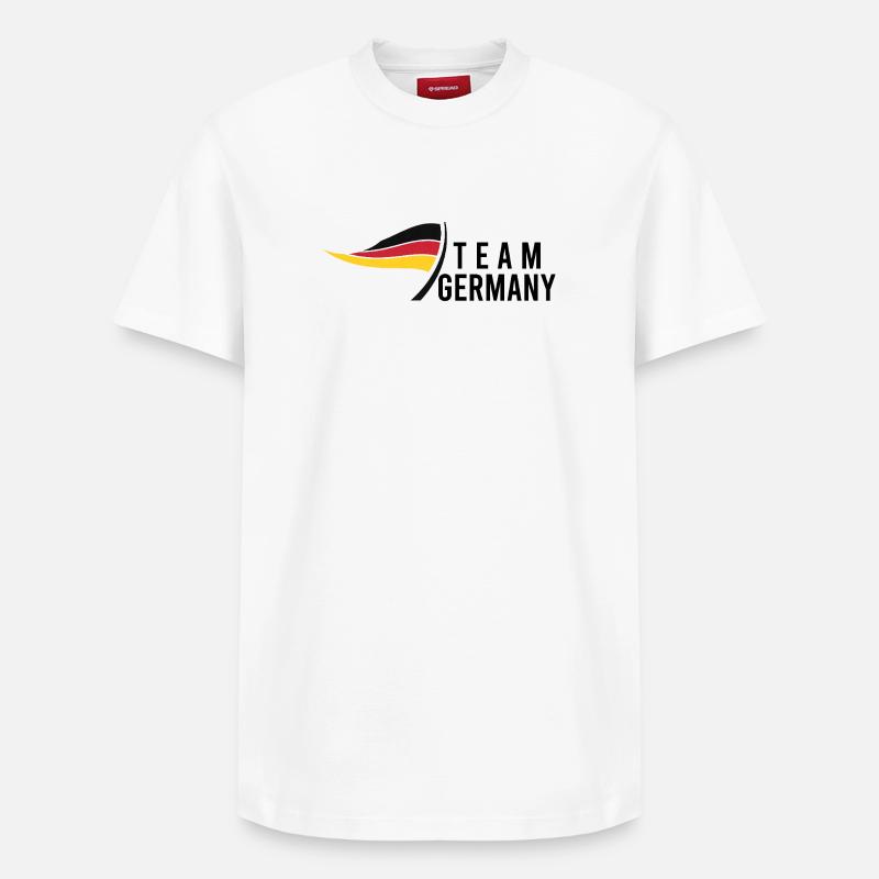Équipe Allemagne - T-shirt unisexe décontracté en coton Supima – de SPREAD - blanc