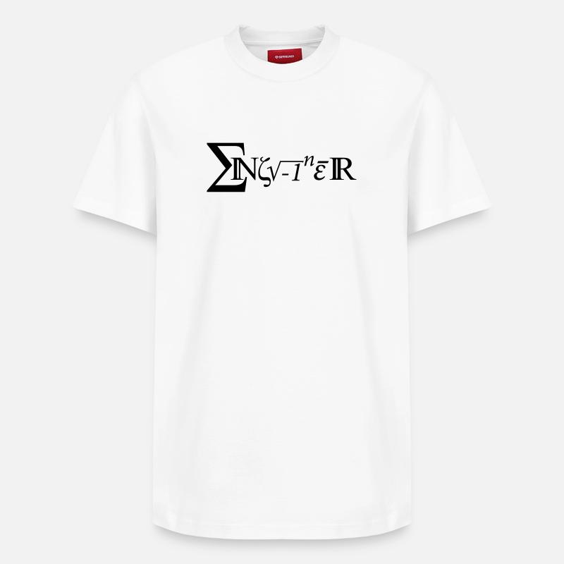 Engineer - Relaxed Unisex Supima Cotton T-Shirt – von SPREAD - Weiß