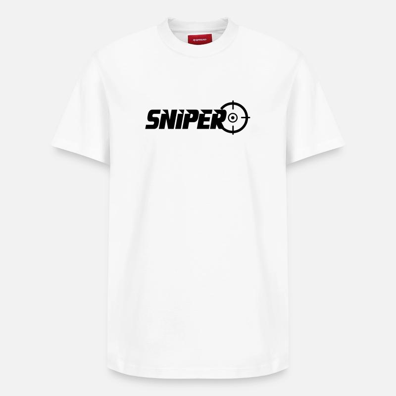 tireur isolé - T-shirt unisexe décontracté en coton Supima – de SPREAD - blanc