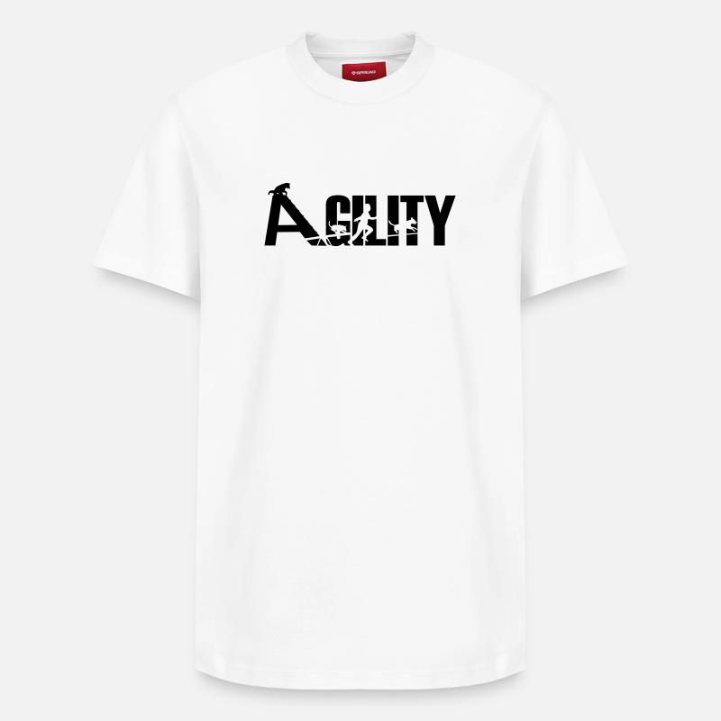 Agility - T-shirt unisexe décontracté en coton Supima – de SPREAD - blanc