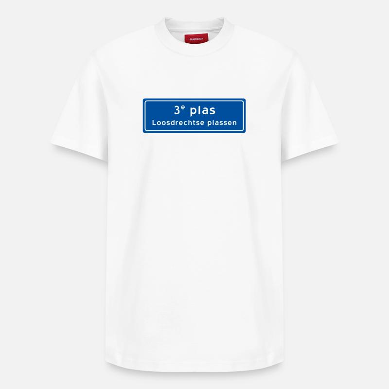 Loosdrechtse plassen 3rd plas - Relaxed Unisex Supima Cotton T-Shirt – von SPREAD - Weiß