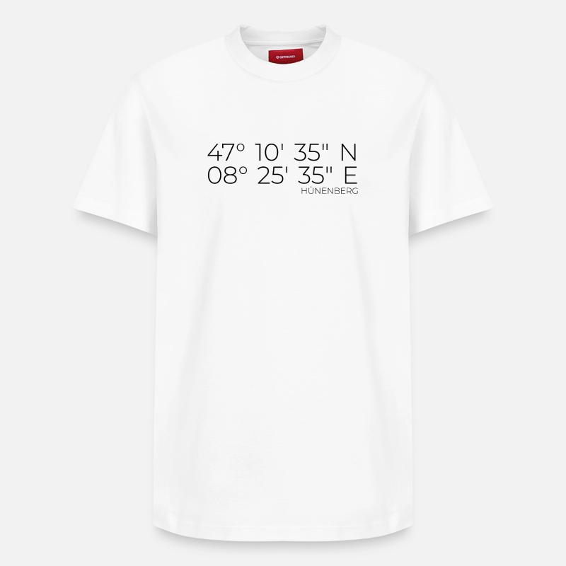 Coordonnées Hünenberg - T-shirt unisexe décontracté en coton Supima – de SPREAD - blanc
