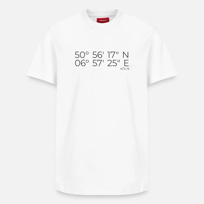 coordonnées Cologne - T-shirt unisexe décontracté en coton Supima – de SPREAD - blanc