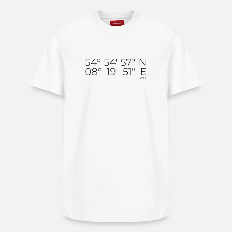 coordonnées Sylt - T-shirt unisexe décontracté en coton Supima – de SPREAD - blanc