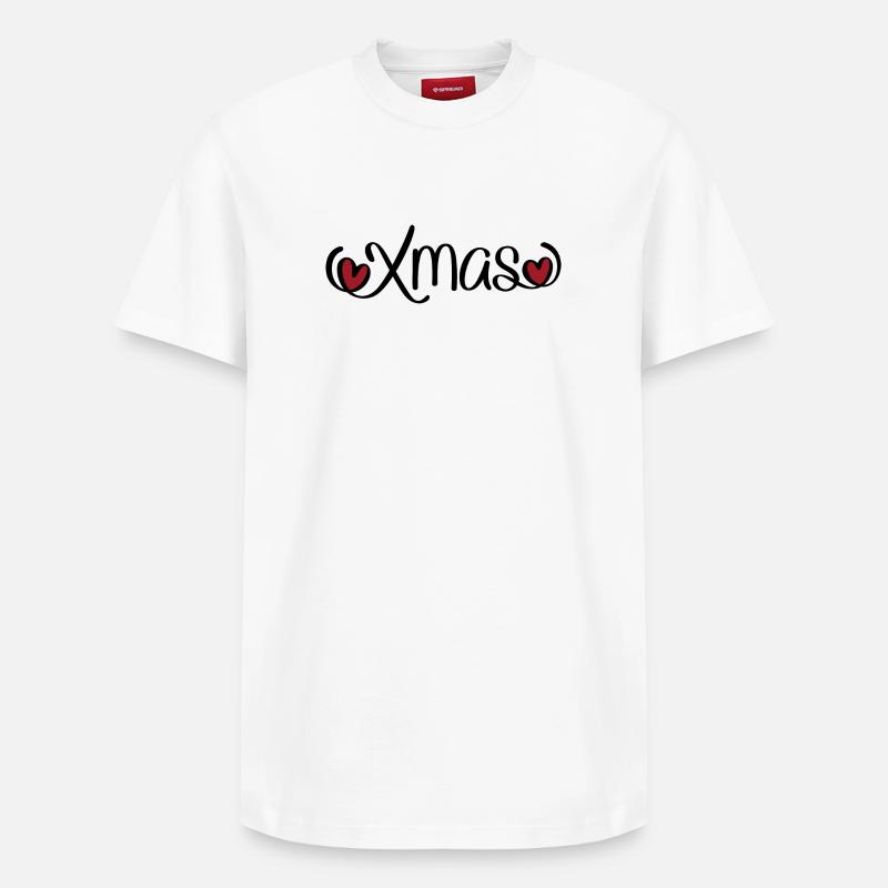 Noël - T-shirt unisexe décontracté en coton Supima – de SPREAD - blanc