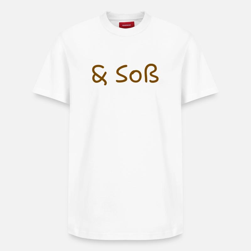 Sauce(s) - T-shirt unisexe décontracté en coton Supima – de SPREAD - blanc
