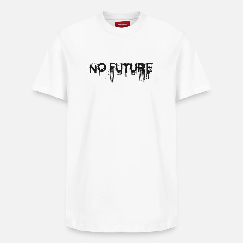 NO FUTURE - T-shirt unisexe décontracté en coton Supima – de SPREAD - blanc