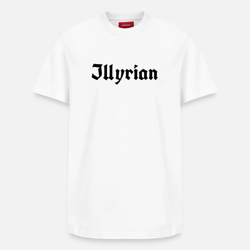 Illyrian - Relaxed Unisex Supima Cotton T-Shirt – von SPREAD - Weiß