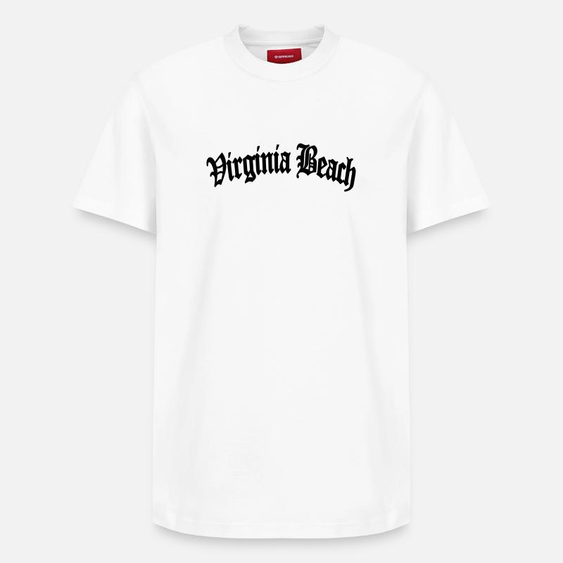 Virginia Beach - T-shirt unisexe décontracté en coton Supima – de SPREAD - blanc