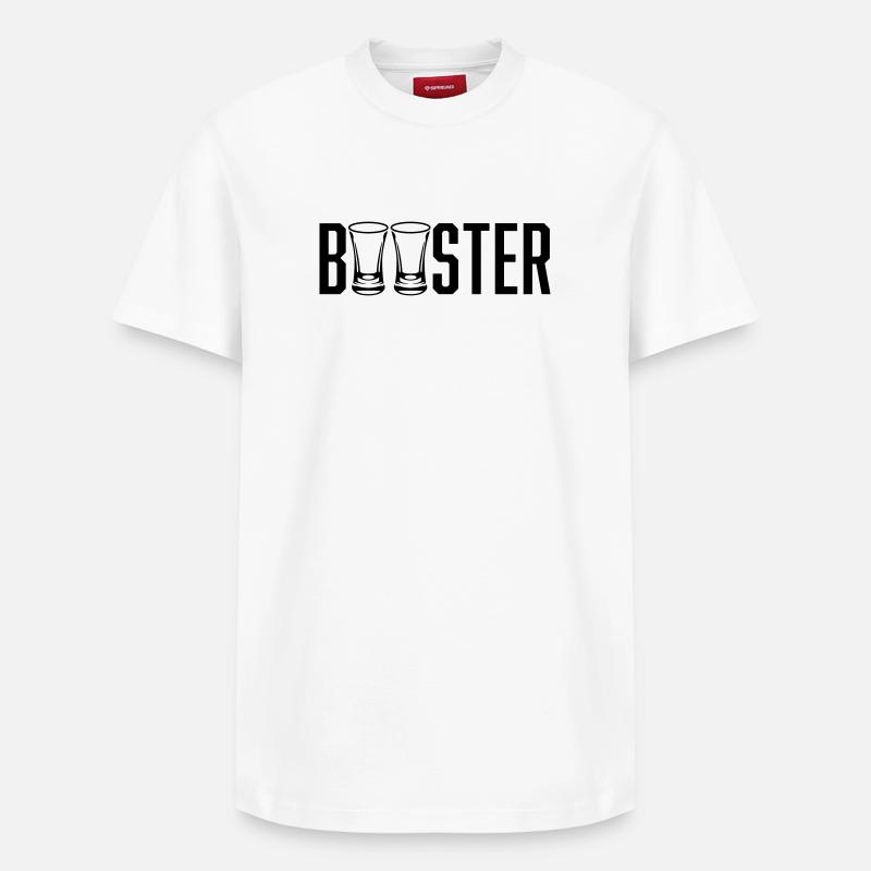 Schnaps Booster - Relaxed Unisex Supima Cotton T-Shirt – von SPREAD - Weiß