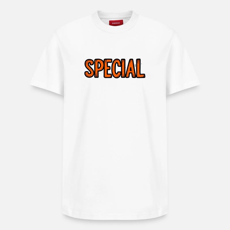Panneau d’offre spéciale - T-shirt unisexe décontracté en coton Supima – de SPREAD - blanc