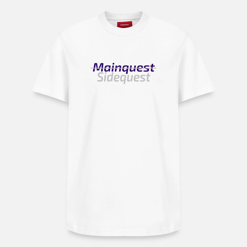 Mode Sidequest activé - T-shirt unisexe décontracté en coton Supima – de SPREAD - blanc