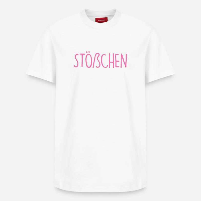 Stößchen - Relaxed Unisex Supima Cotton T-Shirt – von SPREAD - Weiß