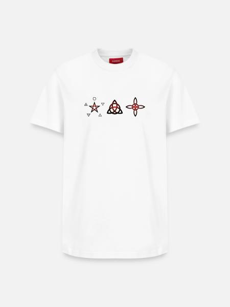 Wiccan Symbols - Mystic Art - Relaxed Unisex Supima Cotton T-Shirt – by SPREAD - white