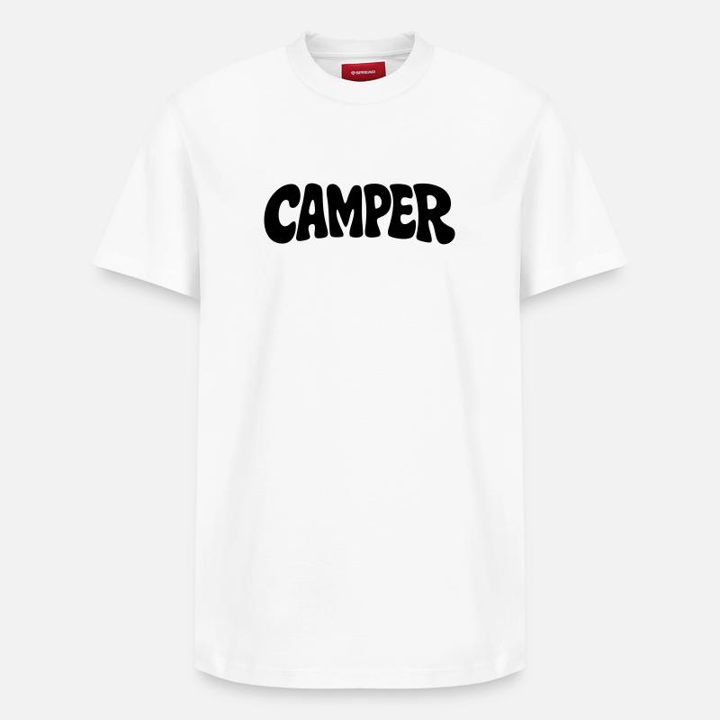 Camper - Relaxed Unisex Supima Cotton T-Shirt – von SPREAD - Weiß