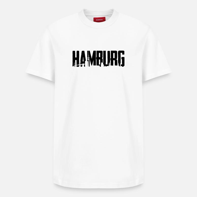 Hambourg - T-shirt unisexe décontracté en coton Supima – de SPREAD - blanc