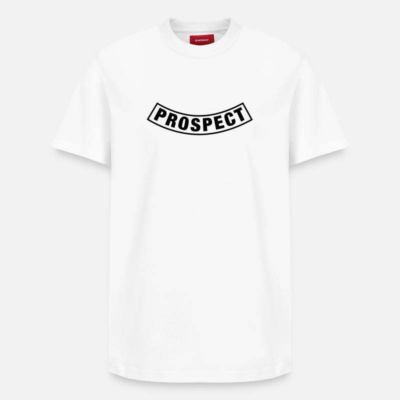 Prospect Batch - T-shirt unisexe décontracté en coton Supima – de SPREAD - blanc